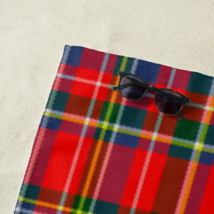 Classic Woven Tartan Beach Handtuch