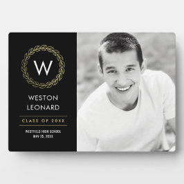 Classic Wreath EDITABLE FARBEN Abschluss Plaque Fotoplatte