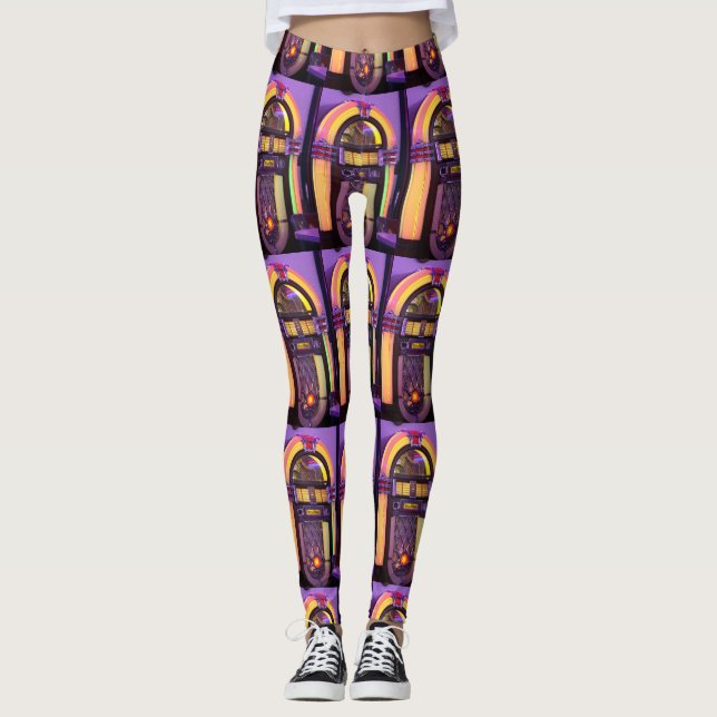Classic Wurlitzer Jukebox Leggings (Vorderseite)