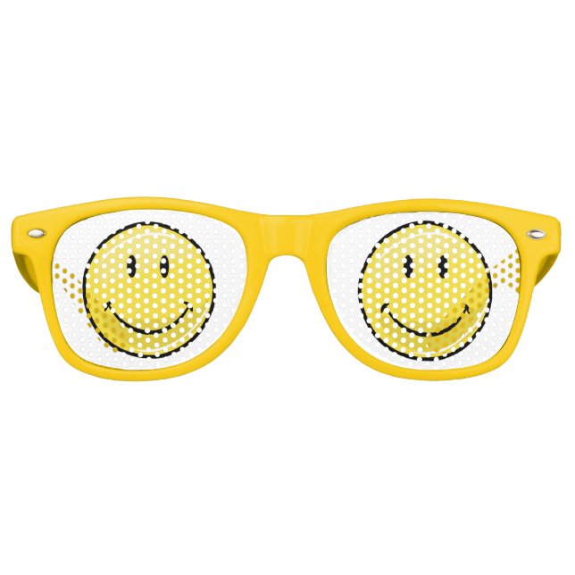 Classic Yellow Happy Face Sonnenbrille (Vorderseite)