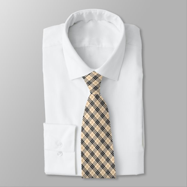 Classical Brown Tan Neck Tie Krawatte (Gebunden)