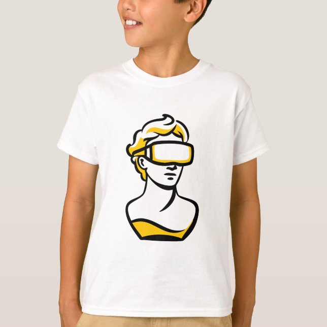 Classical Bust VR Headset Graphic Tee (Vorderseite)