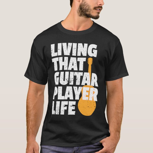 Classical Guitarist Acoustic Guitar Teacher Guitar T-Shirt (Vorderseite)