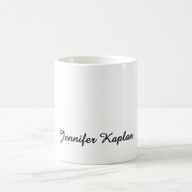 Classical Handwriting Minimalist Professional Kaffeetasse (Mittel)