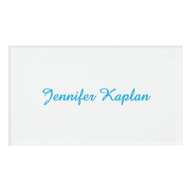 Classical Handwriting Minimalist Professional Namenschild (Vorderseite)