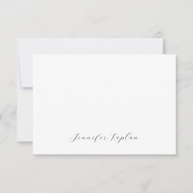 Classical Handwriting Minimalist Professional RSVP Karte (Vorderseite)