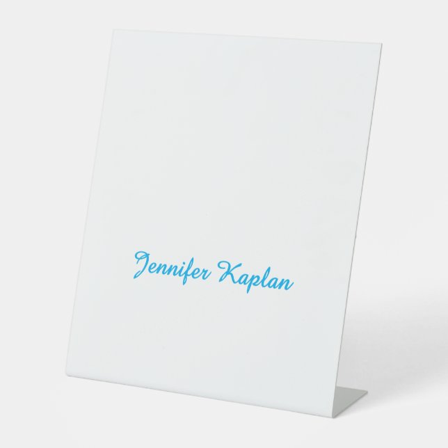 Classical Handwriting Minimalist Professional Sockelschild (Vorderseite)