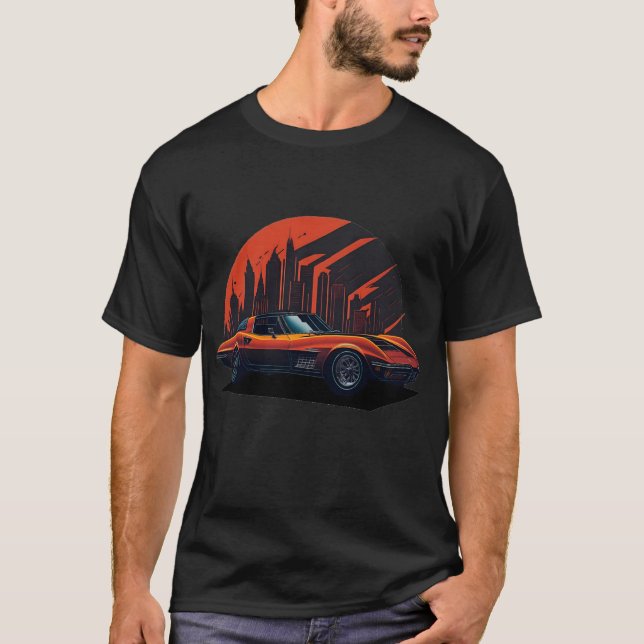 Classics Cars Chevy Corvette T - Shirt 002 (Vorderseite)