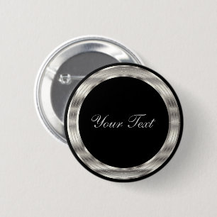 Classiy Silver and Black Template Button