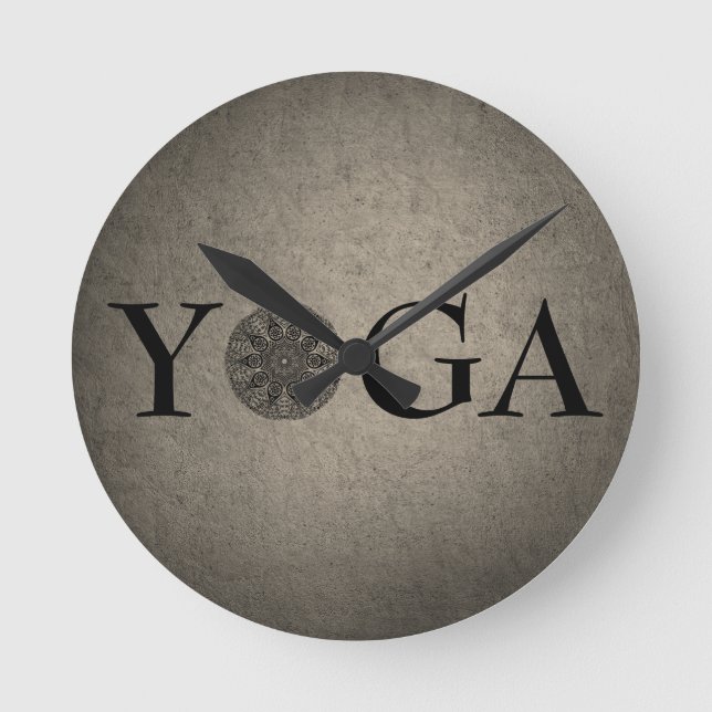 Classiy YOGA Wall Clock Runde Wanduhr (Vorderseite)