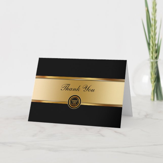 Classney Attorney Blank Business Vielen Dank Karte (Vorderseite)