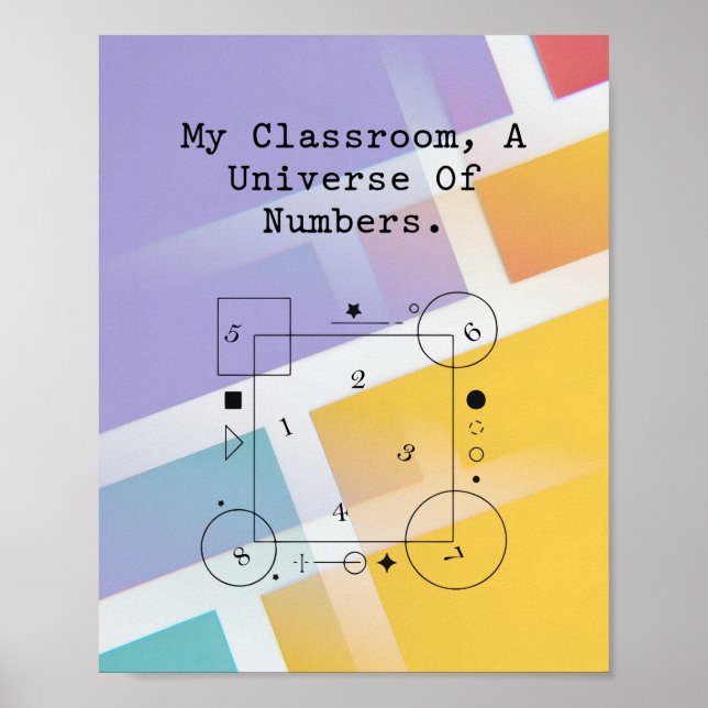Classroom Universe of Numbers | Math World Poster (Vorne)