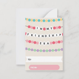 Classroom Valentine Friendship Bracelet Card Mitteilungskarte