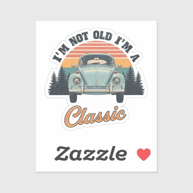 Classsic  Time RideT-Shirt Aufkleber (Blatt)