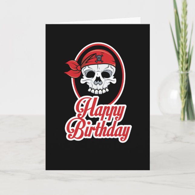 Classy aber Funny Skeleton Tattoo Birthday Card Karte (Vorderseite)