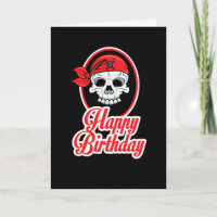 Classy aber Funny Skeleton Tattoo Birthday Card