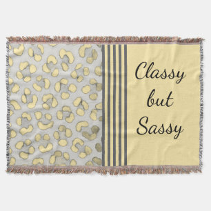 Classy, aber Sassy Snow Leopard Decke