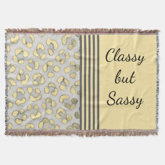 Classy, aber Sassy Snow Leopard Decke