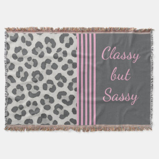 Classy, aber Sassy Snow Leopard Decke