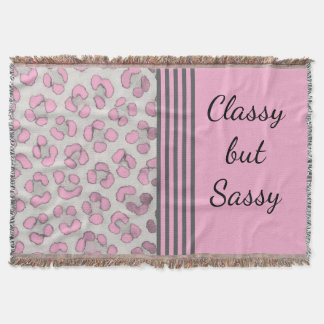 Classy, aber Sassy Snow Leopard Decke