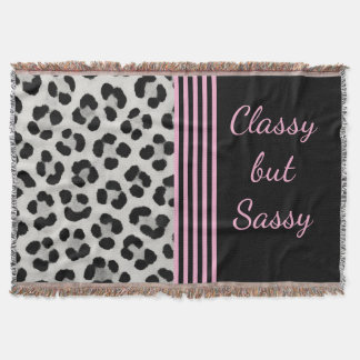 Classy, aber Sassy Snow Leopard Decke
