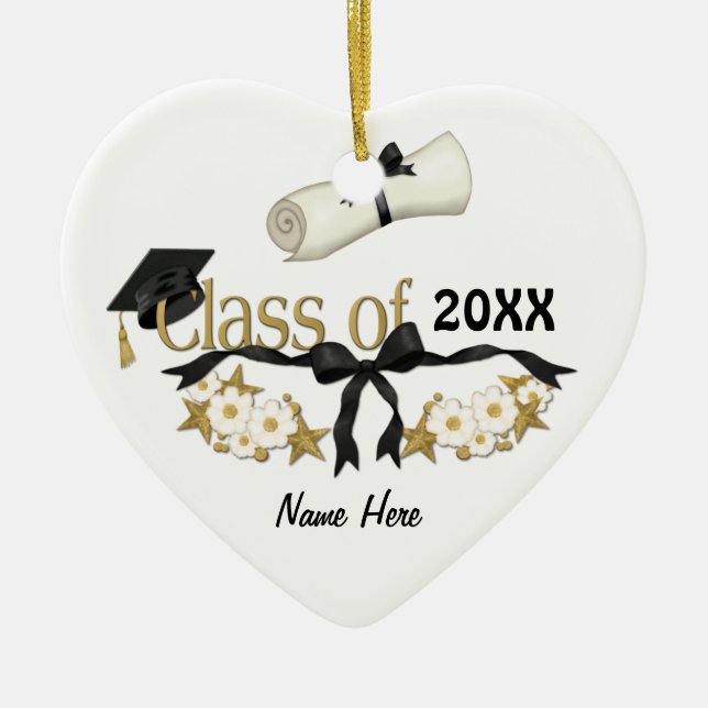 Classy Abschluss Floral Keramikornament (Vorne)