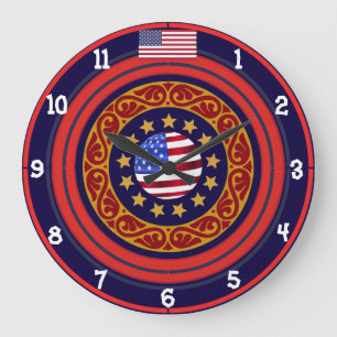 Classy Americana Wall Uhr