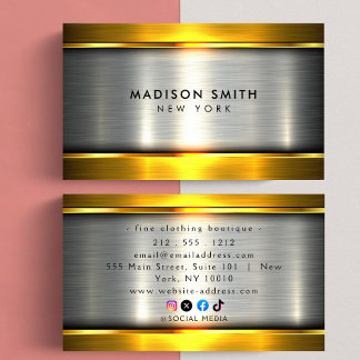 Classy And Cool Construction Business Cards Visitenkarte