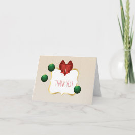 Classy and customizable striped pattern Thank You Dankeskarte