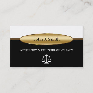 Classy Attorney Business Cards Visitenkarte