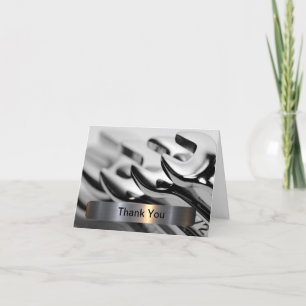 Classy Automotive Business Thank You Cards Dankeskarte