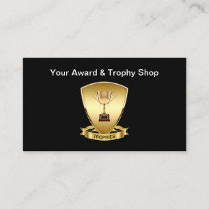 Classy Award & Trophy Shop Business Cards Visitenkarte