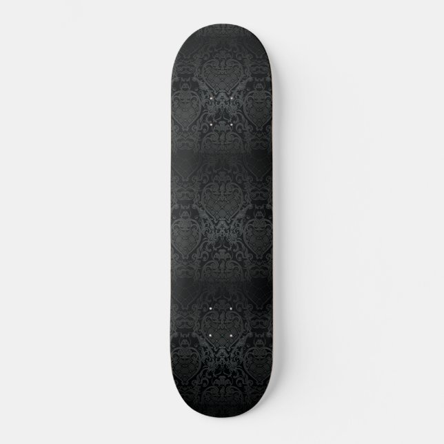 CLASSY BLACK BAROQUE WAPPEN SKATEBOARD (Vorderseite)