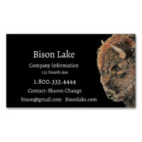 Classy Black Bison, Buffalo Business Card