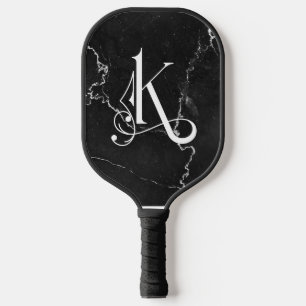 Classy Black Marble Decorative K Personalisiert Pickleball Schläger