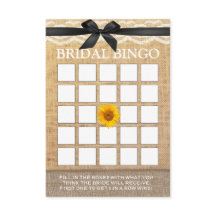 Classy Black Ribbon Sonnenblume Burlap Bridal Bing