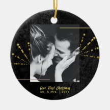 Classy Black Velvet Gold Feuerwerk Erste Weihnacht