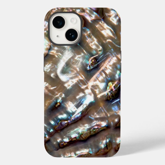 Classy Bling Abalone Muschel Design Case-Mate iPhone Hülle (Rückseite)