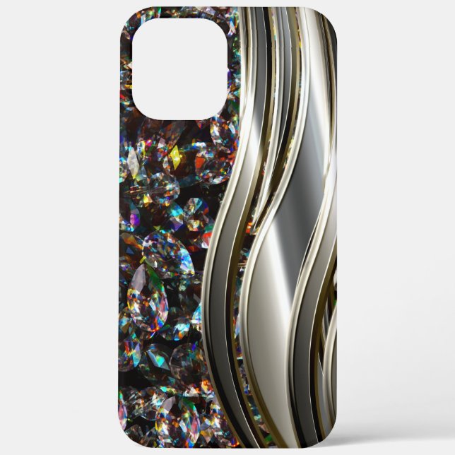 Classy Bling Diamond Jewel Metallic Case-Mate iPhone Hülle (Rückseite)