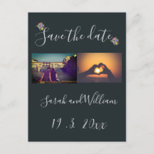 Classy Boho Chic florale Marine Hochzeit