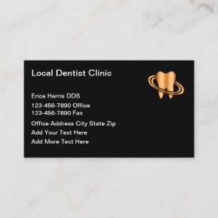 Classy Budget Dentist Ernennung Business Cards Visitenkarte