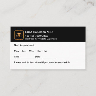Classy Bulk Medical Termination Business Cards Terminkarte