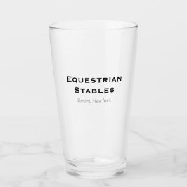 Classy Candle Black White Simple Glas