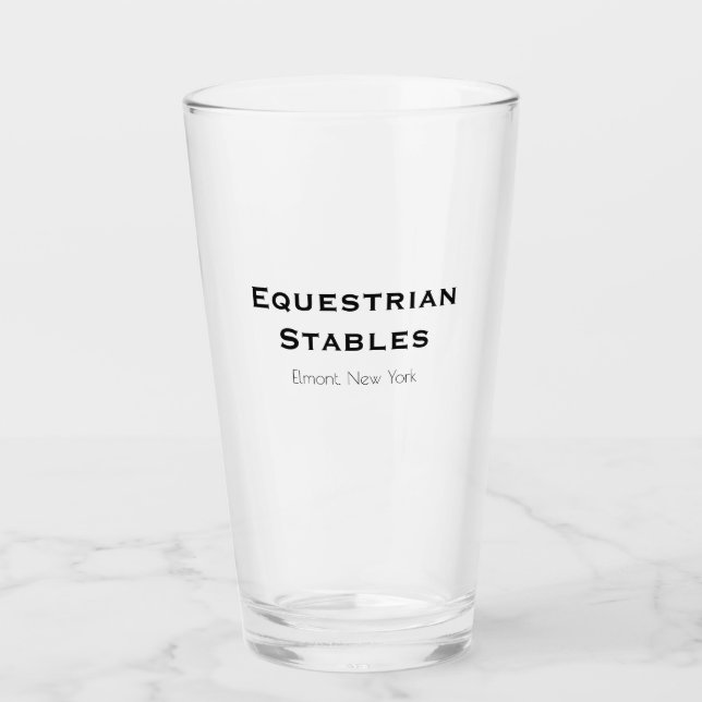 Classy Candle Black White Simple  Glas (Vorderseite)