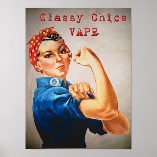 Classy Chics vape Rosie Poster (Vorne)
