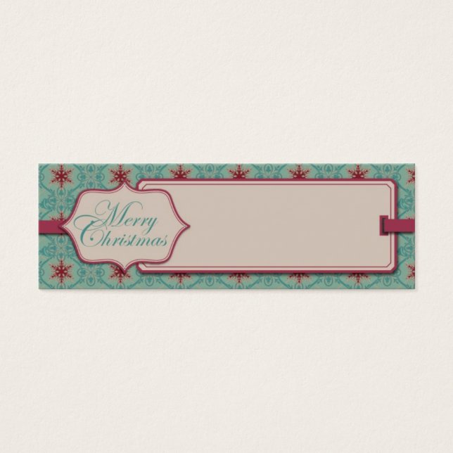 Classy Christmas Skinny Geschenkmarke (Vorderseite)
