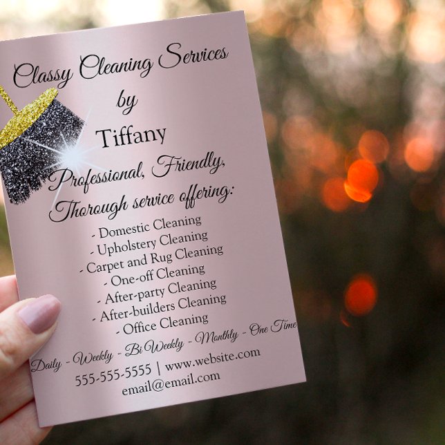 Classy Cleaning Services House Behaltend Residenz Flyer (Classy Cleaning Services House Keeping Residencial Flyer)
