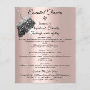Classy Cleaning Services House Behaltend Rose Silv Flyer