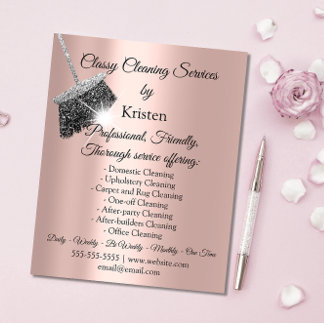 Classy Cleaning Services House Behaltend Rose Silv Flyer