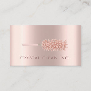 Classy Clearing Service Duster Rose Gold Visitenkarte